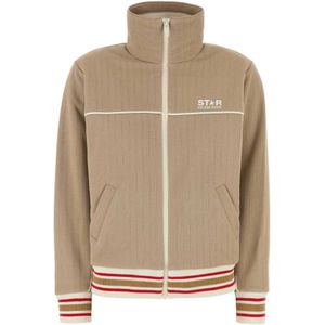 Golden Goose, Sweatshirts & Hoodies, Dames, Beige, XS, Polyester, Beige Mirta Sweatshirt