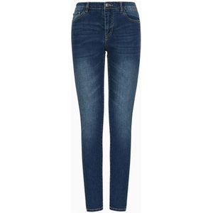 Armani Exchange, Super Skinny Jeans Modello Blauw, Dames, Maat:W30