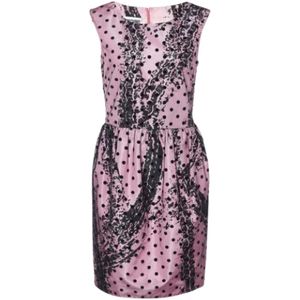 Moschino Pre-Owned, Pre-owned Satin dresses Roze, Dames, Maat:M
