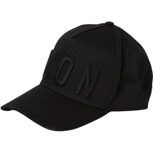 Dsquared2, Accessoires, Heren, Zwart, ONE Size, Baseball Cap - Stijlvolle hoofdbedekking accessoire