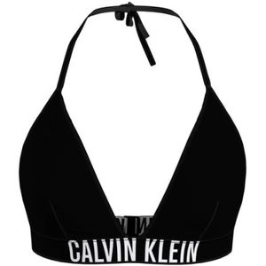 Calvin Klein, RP Triangle Bikini Top - Stijlvol en comfortabel zwemkleding Zwart, Dames, Maat:S
