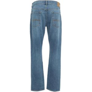 7 For All Mankind, Jeans, Heren, Blauw, W33, Katoen, Blauwe Jeans The Straight Underline