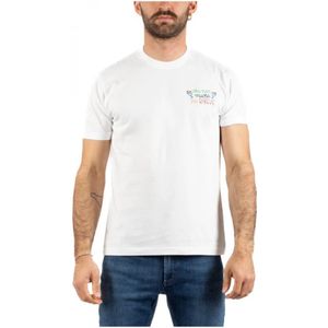 Saint Barth, Tops, Heren, Wit, XL, Heren Casual T-shirt