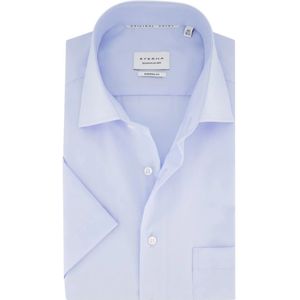 Eterna, Overhemden, Heren, Blauw, 4Xl, Katoen, Modern Fit korte mouw overhemd blauw