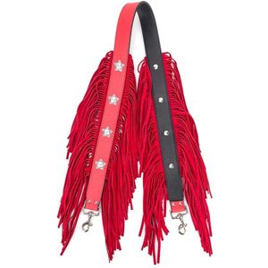 Kate Cate, Tassen, Dames, Rood, ONE Size, Suède, Studded Fringed Schouderband