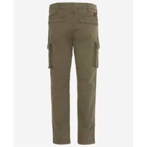 Schott Nyc, Broeken, Heren, Groen, W29, Polyester, Cargo broek met meerdere zakken