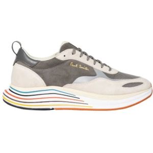 PS By Paul Smith, Schoenen, Heren, Grijs, 43 EU, Suède, Grijze Suède Stijlvolle Sneakers