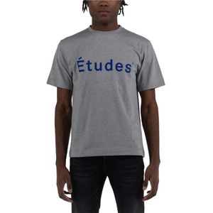 Études, Tops, Heren, Grijs, S, Katoen, T-Shirts