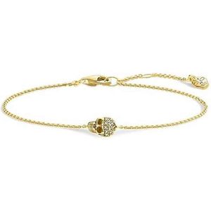 Thomas Sabo, Gouden Diamanten Armband Sterling Zilver Geel, Dames, Maat:ONE Size