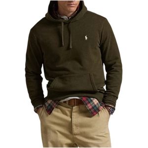 Polo Ralph Lauren, Sweatshirts & Hoodies, Heren, Groen, L, Katoen, Groene Loopback Terry Sweatshirt