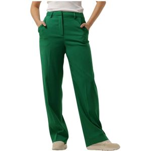 Minus, Broeken, Dames, Groen, S, Groene Straight Leg Pant