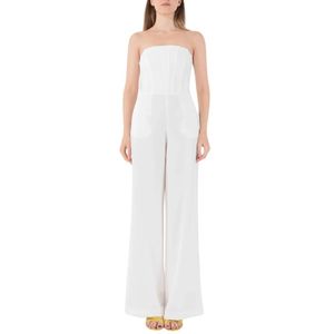 Simona Corsellini, Jumpsuits & Playsuits, Dames, Wit, L, Polyester, Jumpsuits