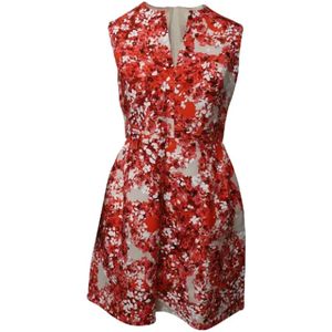 Giambattista Valli Pre-owned, Pre-owned, Dames, Rood, M, Katoen, Pre-owned Cotton dresses