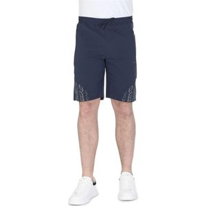 Hugo Boss, Korte broeken, Heren, Blauw, S, Polyester, Trainingsbroeken