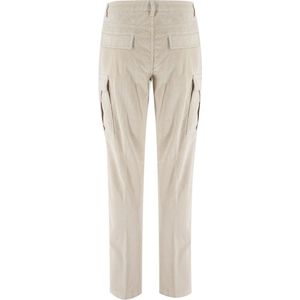 Eleventy, Broeken, Heren, Beige, W38, Katoen, Cargo Style Straight Leg Broeken