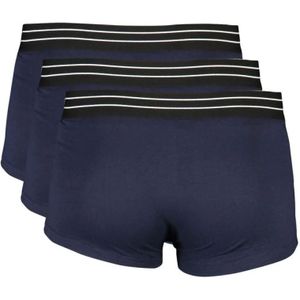 Cavalli Class, Ondergoed, Heren, Blauw, 2Xl, Katoen, Blauwe Katoenen Boxerondergoed Set