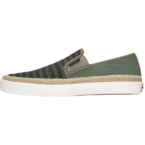 Scotch & Soda, Schoenen, Heren, Groen, 41 EU, Leer, Groene Slip On Schoen Izomi Stijl