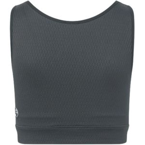 Fusalp, Stretch Crop Top met Geïntegreerde Beha Zwart, Dames, Maat:XS