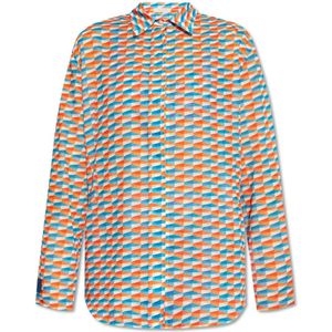 Jimmy Choo, Blouses & Shirts, Dames, Veelkleurig, M, Katoen, Lona strand shirt