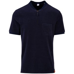 Aspesi, Tops, Heren, Blauw, S, Blauwe Polo Shirt voor Heren