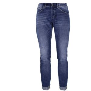 Dondup, Jeans, Heren, Blauw, W34, Slim fit jeans