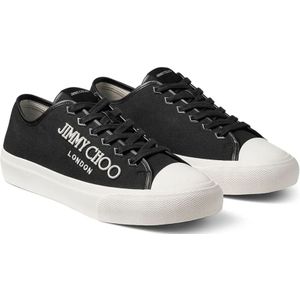 Jimmy Choo, Schoenen, Heren, Zwart, 40 1/2 EU, Zwarte Palmamcyeb Sneakers