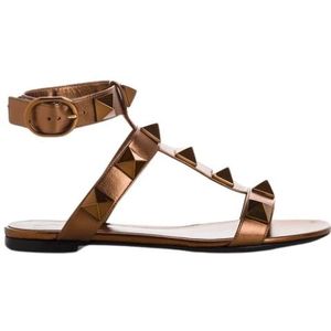 Valentino, Roman Stud Sandalen Bruin, Dames, Maat:37 EU