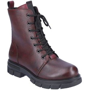 Rieker, Schoenen, Dames, Rood, 37 EU, Rode gesloten booties voor dames