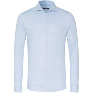 Desoto, Overhemden, Heren, Blauw, 2Xl, Katoen, Lichtblauw Zakelijk Overhemd met Print