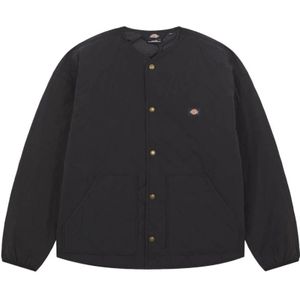 Dickies, Jassen, Heren, Zwart, M, Nylon, Zwarte Jassen voor Heren