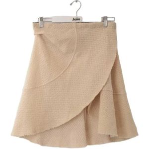 Isabel Marant Pre-owned, Pre-owned, Dames, Beige, S, Wol, Pre-owned Wool bottoms