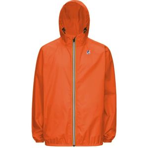 K-Way, Waterdichte Winddichte Ademende Jas Oranje, unisex, Maat:XL