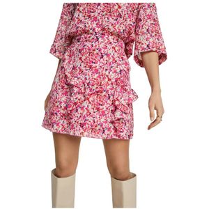 Alix The Label, Bloemen Ruffle Minirok Roze, Dames, Maat:S