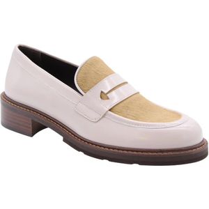 Pertini, Schoenen, Dames, Beige, 39 EU, Klassieke Leren Mocassinschoenen