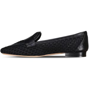 Agl, Schoenen, Dames, Zwart, 40 EU, Italiaanse Leren Loafers met Unieke Details