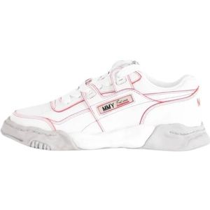 Mihara Yasuhiro, Schoenen, Heren, Wit, 42 EU, Leer, Leren Sneakers met Rubberen Zool