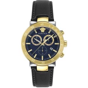 Versace, Urban Mystique Chronograaf Horloge Geel, Heren, Maat:ONE Size