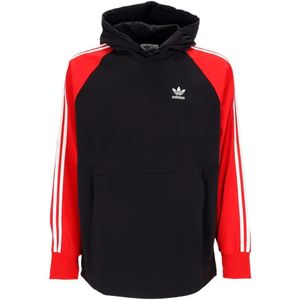 Adidas, Sweatshirts & Hoodies, Heren, Zwart, L, Zwarte Windbreaker Hoodie Jas