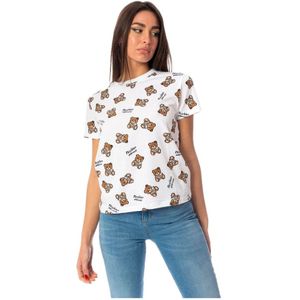 Moschino, Stijlvolle Damesblouse Wit, Dames, Maat:M