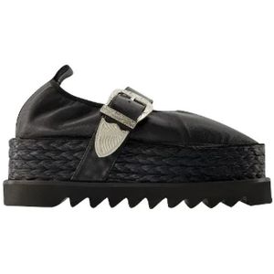 Toga Pulla, Leather flats Zwart, Dames, Maat:35 EU