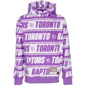 Mitchell & Ness, Sweatshirts & Hoodies, Heren, Paars, S, NBA Teamwrap Hoodie Toronto Purple