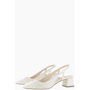 Parallele, Schoenen, Dames, Wit, 39 1/2 EU, Leer, Inaya