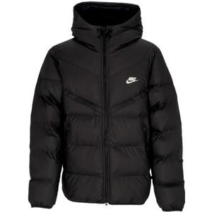 Nike, Jassen, Heren, Zwart, XL, Polyester, Windrunner Primaloft Hooded Jack Zwart