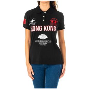 La Martina, Tops, Dames, Zwart, L, Katoen, Polo Shirt