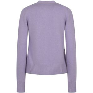 Blumarine, Truien, Dames, Paars, M, Wol, Cardigan Sweaters