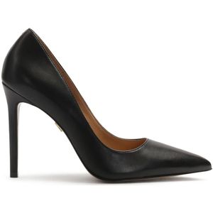 Kazar, Schoenen, Dames, Zwart, 40 EU, Leer, Zwarte klassieke stiletto pumps