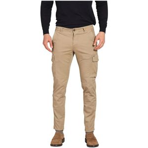 Mason's, Broeken, Heren, Beige, 2Xl, Extra Slim Fit Cargo Broek