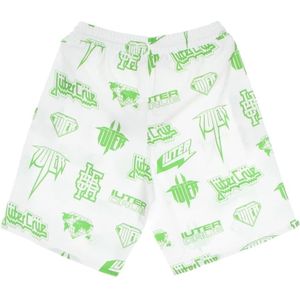 Iuter, Badkleding, Heren, Wit, L, Polyester, Horns Allover Boardshort White Zwembroek