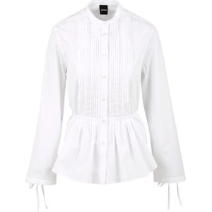 Aspesi, Blouses & Shirts, Dames, Wit, M, Witte shirts met Koreaanse kraag
