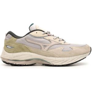 Mizuno, Schoenen, Heren, Beige, 41 EU, Beige Sneakers Wave Rider Beta 01